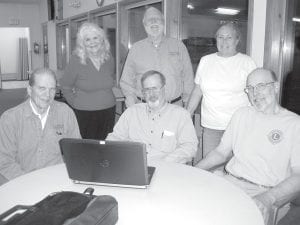 AARP volunteer tax preparers will be starting to do free tax returns for citizens in February. They have all been providing this service for many years (L-R, sitting) Ken Wielinski (11 years), Steve Deschene (5 years), Tom Fredeen (1 year). (L-R, standing) Loretta Flickinger (4 years), Chuck Flickinger (10 years) and Bev Pratt (10 years). Other volunteers not pictured are Alta McQuatters (5 years) and Tracy Benson (5 years).