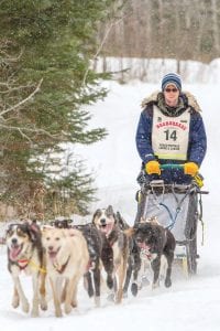 The 2015 John Beargrease Sled Dog Marathon champion is Ryan Anderson of Ray, Minnesota. Anderson finished the race in 2 days, 11 hours and 55 minutes, beating three-time Beargrease champion Nathan Schroeder by just 28 minutes. See more of the John Beargrease Sled Dog Marathon action on page A3.