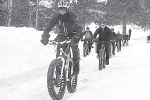 The inaugural Frostbiter fat tire bike race will be held in Grand Portage on Saturday, February 21. The Frostbiter, sponsored by the Grand Portage Lodge and Casino to benefit Easter Seals of Ontario, offers a 20- or 40-mile bike race on the fantastic Grand Portage snowmobile trails.