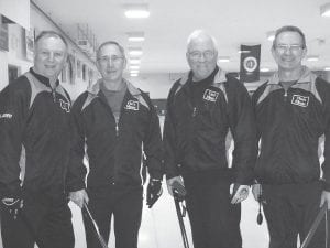 Winning the A event at the Cook County Curling Club Open Bonspiel last weekend was the Ron Kowalchuck Rink of Thunder Bay, Canada.