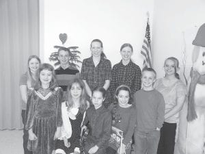 A music recital was performed at the North Shore Care Center by Cook County home schooled students in February. There was a receptive audience of parents, residents, and of course their teachers—Laura Laky and Natashia White. The students perform two recitals each year at the Care Center. (L-R, front) Olive and Willow White, Martine Redshaw, Olya Wright, Asher and Emily Fincel. (L-R, back) Abby Muntean, Janson Fincel, Hannah and Abby Muntean.