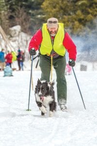 Poplar Lake was a busy place on Sunday, March 8, as the Dog Days of Winter event got under way. There were dog sled races and skijoring. Marco Good of Grand Marais, with his dog Frankie looked good as they took off. See more Dog Days of Winter on A3 and more winter fun on page B6.