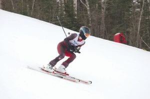 Far left: Kevin Viren had a great season with Team Lutsen. Left: Riley Tarver skied strong on the NJRS championship course.