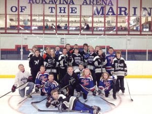 The North Shore has an enthusiastic contingent of hockey players. Some of them are pictured here, including those who have been recognized in the national Skaters Keep Achieving Through Education (SKATE) program for academic achievement.