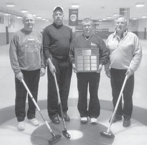 The“A”event winning team was (L-R) Bruce Johnson, Shawn Swearingen, Rory Smith and Brian Smith.