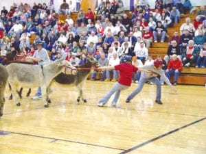 You can’t make a donkey do what it doesn’t want to do, as participants in Donkey Basketball sometimes learn.