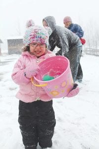 Warm weather is not guaranteed for the Kids Plus Easter event—but cute kids will be there!