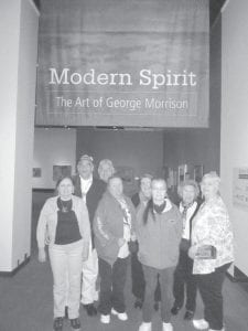 The Grand Portage Elders had a fabulous trip to St. Paul to see the George Morrison exhibit. (L-R, front) Marcie McIntire, Dottie Griffith, Jan Bernel, Ellen Olson, Carol Hackett. (L-R, back) Ernest Boyes, Jason Burnett, Pat Winchell-Dahl.