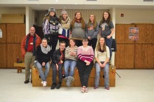 To make things more interesting during their time in Spanish class at Cook County High School, students are given a Spanish name. This spring, a group of second- and third-year Spanish students participated in a language immersion experience at Concordia Language Villages. Students (with their Spanish moniker) and chaperones are pictured here. (L-R, seated) Melissa Oberg, Sam “Bruno” Kern, Jocelin “Serena” Deneweth, Courtney “Cecelia” Clyde, Alyssa “Coral” Martinson. (L-R, standing) Jeff Kern, Emily “Alejandra” Jacobsen, Bayley “Teresa” Cox, Teacher Carrie “Profe” Jansen, Sarah “Yolanda” Toftey, Hannah “Liliana” VanderHeiden.