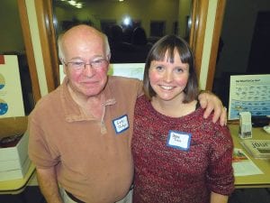 Dr. Gordy Dodge, of Center City, Minnesota, introduced Jessica Tritsch at the Sierra Club “Beyond Coal” presentation held at the Cook County Community Center on May 7. Dr. Dodge has a home in Schroeder near the Minnesota Power Taconite Harbor Energy Center.