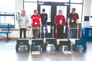 Participants in the Ruby’s Pantry food distribution are asked to bring their own coolers, bags or boxes to receive an “abundance of food.” If the food received is too much for guests to handle, volunteers are standing by with carts to help carry.