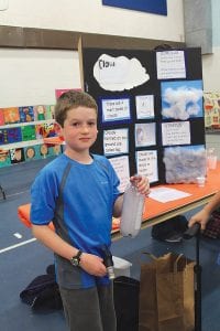 Weston Heeren shared information on the four main types of clouds. And he created a cloud-in-a-bottle!