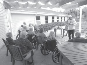 May was a busy month for residents at the North Shore Care Center. There were some warm days to be on the patios. Artist Tim Young gave a demonstration about how he paints his northern trees.