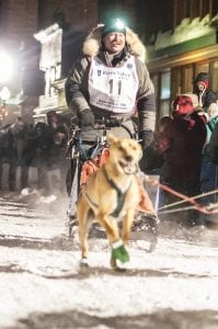 Left: Dennis LaBoda of Night Train Racing was the first place finisher in the Copper Dog 150 in February.