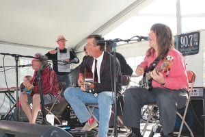 The Radio Waves Music Festival on Friday - Saturday, September 11- 13 featured the many talented performers on the North Shore, as well as the Carpenter Ants from West Virginia. Joining the acclaimed rhythm and blues band during the Sunday morning gospel performance were local artists Gordon Thorne, Al Oikari and Chris Gillis. Gillis added some fun with spoons and washboard.