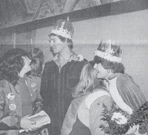 With homecoming festivities being celebrated this week at Cook County High School, we thought it would be fun to take a look back to 1981, when Jeff Sajdak and Nicola Venning were honored as homecoming king and queen. Jeff was a member of the varsity football team, and Nicola was the year’s AFS student from New Zealand and member of the volleyball team. The Vikings defeated the Buhl Bulldogs 40-0 in a game played on a frigid snow-filled night.