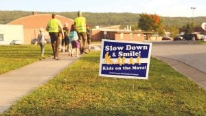 In an effort to encourage students to walk and bike to school, the Safe Routes to School Committee hosts several Walking School Bus events each year. On Wednesday, October 21, agents from the U.S. Border Patrol will be taking part, escorting the walking students and community members.