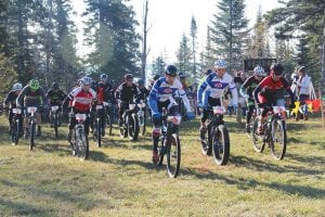 Pedaling hard for position, about 20 riders left the starting line to begin the Sawtooth Mountain Challenge. Most of the race is held on a variety of technical single-track trails, which challenge even the best trail rider. Once again Thunder Bay riders ruled the day, with Dylan Bailey (right) winning the 22-mile Expert Class race in two hours.