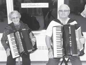 Mary and Jim Schliep provided the residents with wonderful polka music for the Oktoberfest celebration.