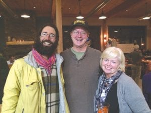 Members of the Cook County Whole Foods Co-op gathered at Voyageur Brewing Company for an annual update on Tuesday, October 27. Among the attendees were Point-of-Sale/IT Coordinators, past and present. (L-R) Jeremy Lopez, Tom Knutson and Susan Shelley. Susan is the current coordinator.