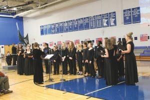 The Cook County Schools Choir sang several selections including a moving piece Finlandia Hymn (Song of Peace).