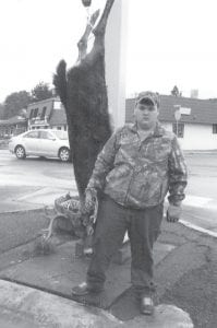 Steve Hoaglund is now in first place in Buck’s Big Buck contest in the antler spread division; his buck’s antlers have a gap of 21½ inches between them. Hoagland’s deer weighed in at a hefty 214 pounds, but that is nowhere close to Don Lehto’s 252.8-pound leader signifying the biggest buck.