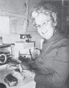 Mrs. Alton Olsen coordinated the baking of nearly 100 miniature loaves of bread for the special Thanksgiving Service at Bethlehem Lutheran Church in November 1975. The loaves of bread are symbolic of the Thanksgiving message, “Bread for the World.” At the service each family member received a loaf of bread when their gifts of thanksgiving were brought to the altar. A brass ensemble under the direction of Alan Anderson also participated in the service, adding a festive note to the celebration.