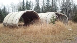 Christmas could come early if you have a use for these culvert sections because they can be yours for free! The caveat is that you have to remove them and at 13,000-plus pounds each, they are quite a load. Call the Cook County Highway Department at 387-3014 if you are interested in making this your most memorable Christmas ever.