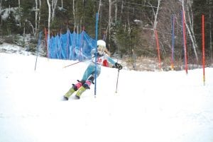 Elsa Lunde made all the right moves and skied her way to a 3rd place junior varsity finish.