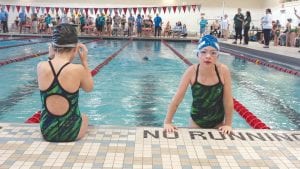 Cook County YMCA Northerns participated in a meet with over 400 swimmers at Lincoln Park Middle School on Saturday, December 12. Liv Hedstrom and Lexi Surbaugh swam a relay at the Lincoln Park pool competition.