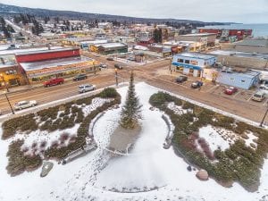 Bryan Hansel of Grand Marais won a drone in November 2015 and has been having a great time exploring his photography from the air. This week Hansel took this very interesting look at Christmas in downtown Grand Marais.