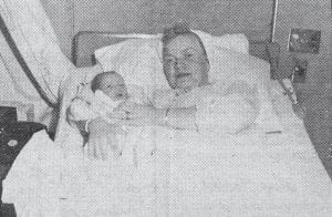 It’s a boy! Mrs. Fred Anderson and son, Alton Karl, the first boy to be born at the North Shore Hospital, are shown in this Jan. 8, 1959 News- Herald photo. Alton was born Dec. 31, 1958. He weighed 8 pounds, 9 ounces.