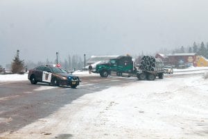 Traffic was rerouted for about an hour on Wednesday, January 27 after this truck jackknifed on Highway 61 in Grand Marais. There were no injuries.