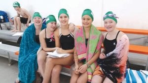 The Cook County Northerns had a great time at the YMCA Northern Sectional Meet in Grand Rapids on January 30. Some of the swimmers were (L-R) Shaelyn Hingos, Livi Nesgoda Works, Ella Hedstrom, Louise Ramberg, and Malin Anderson.