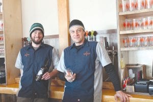 Voyageur Brewing Company is throwing a party—Rendezbrew 2016—to celebrate the first anniversary of the business in Grand Marais. Head Brewer Jason Baumgarth (right) and Assistant Brewer Drew Price will be introducing a new Imperial Stout in honor of the occasion.