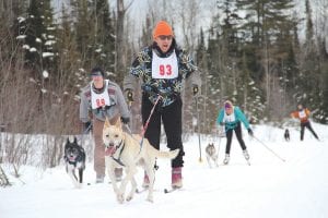 They didn’t win, but it didn’t matter to Hovland’s Frank Moe and his dog Bart, who eagerly took part in the skijoring race held on Sunday, February 14, one of many events held at the Pincushion Mountain Winter Ski Festival. Race Coordinator Chris Hegg said he was very happy with the large turnout, and thanked all of the volunteers and participants who turned out to make this a successful fundraiser for the North Shore Ski and Run Club’s Y-Ski program and the Cook County High School cross country ski team. See more of the event on page B6.