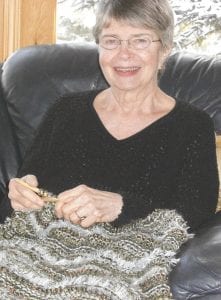 Gunflint Trail resident Ginny Anderson knits love and comfort into every shawl she makes.