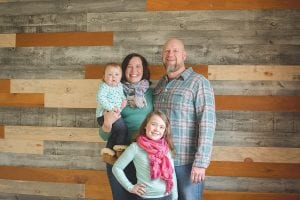 Top: (L-R) Mavis, Kate, Addie and Jeremy Keeble. The family has been busy getting the hostel ready for use.