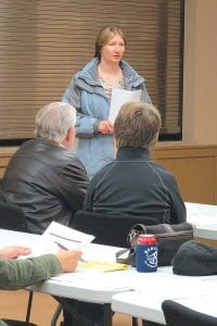 Birch Grove Community School Director Caroline Wood was busy the evening of Tuesday, March 8, attending Lutsen and Schroeder’s annual town meetings to answer questions about Birch Grove School’s funding requests.