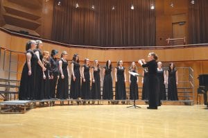 The Cook County High School Choir, directed by music teacher Erika Ternes, performed beautifully at the Minnesota State High School League’s Section 7A music competition at the University of Minnesota-Duluth on March 8. The choir performed two pieces and earned the highest rating possible, Superior.