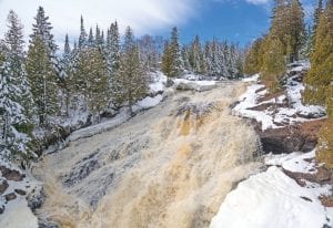 Melting snow brought spring to rivers along the North Shore last week. Paul Sundberg took this impressive photograph of the power of the Cross River.