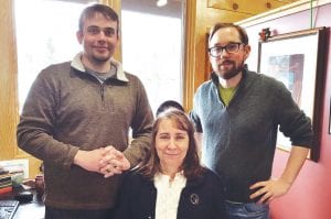 WTIP North Shore Community Radio received numerous awards in the 2015 Minnesota Associated Press Broadcasters contest. Earning honors were (L-R) Joe Friedrichs, Martha Marnocha and Will Moore. Awards will be presented April 8 at the annual AP banquet at the Midwest Journalism Conference in Bloomington.