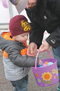 The Easter Egg Hunt at the Cook County Community Center on Saturday, March 25 was a hit for big and little kids. This little Bulldogs fan had a great time filling his colorful Easter bucket with treat-filled eggs. The event included visits with the Easter Bunny, planting spring seeds, crafts, a delicious brunch and plenty of games. See more of the fun on page B2.