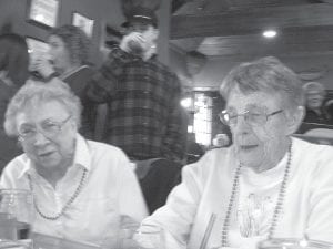 Dorothy Oltean and Nona Smith enjoyed the good food, live music and lots of laughs.