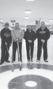 The winners of the Cook County Curling Club Open League playdowns were the Brian Olsen team—Greg Gresczyk, Mike Ryden, Tony Everson and Brian Olsen.