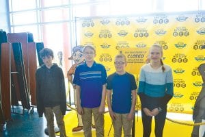 Four Cook County Middle Schoolers competed at the regional Minnesota History Bee at the NOVA Classical Academy in St. Paul on April 2. Representing Cook County were (L-R) Kestrel Pollock, Adam Dorr, Jacob Dorr, Emma Gesch.