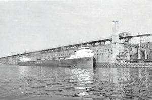 The Taconite Harbor dock could accommodate two ships at the same time alongside its concrete face, and load ships faster than any of the state’s other ore docks in Duluth, Two Harbors or Silver Bay and in Superior or Ashland, Wisconsin.