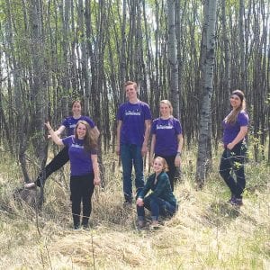 The Cook County Envirothon team exploring Minnesota’s fourth biome, the Aspen Parkland. (L-R) Maya McHugh, Abbey Prom, Andy Kern, Lucy Callender, Linnea Henrikson, and Claire Sherburne.