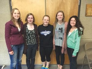 Students in Mitch Dorr’s economics class have participated in the Minnesota Stock Market Simulation for over a decade. This year two teams from Cook County High School finished second and third respectively in the final state rankings. Team members are (L-R) Alyssa Martinson, Sara Carman, Madison Roy, Shauna Blake, Matea Acero.