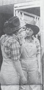 “Ladies Day Out” at the hospital auxiliary’s Style Show of 1981 featured 27 models at “Dock Side Room,” Lutsen’s newest disco-lighted room. As usual, fashions were from local merchants, and accessories and jewelry was coordinated by Northern Light Jewelry. Shown preparing for the event is Julie Joynes of Grand Marais.